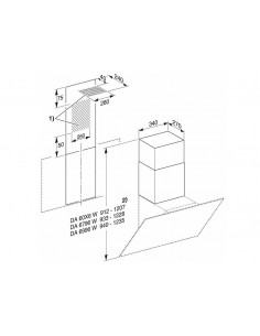 Miele DADC 6000 Kamin za alternativni odsis prema gore 2